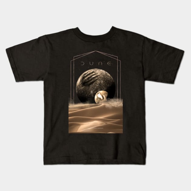 Dune Moons Kids T-Shirt by Dream Artworks